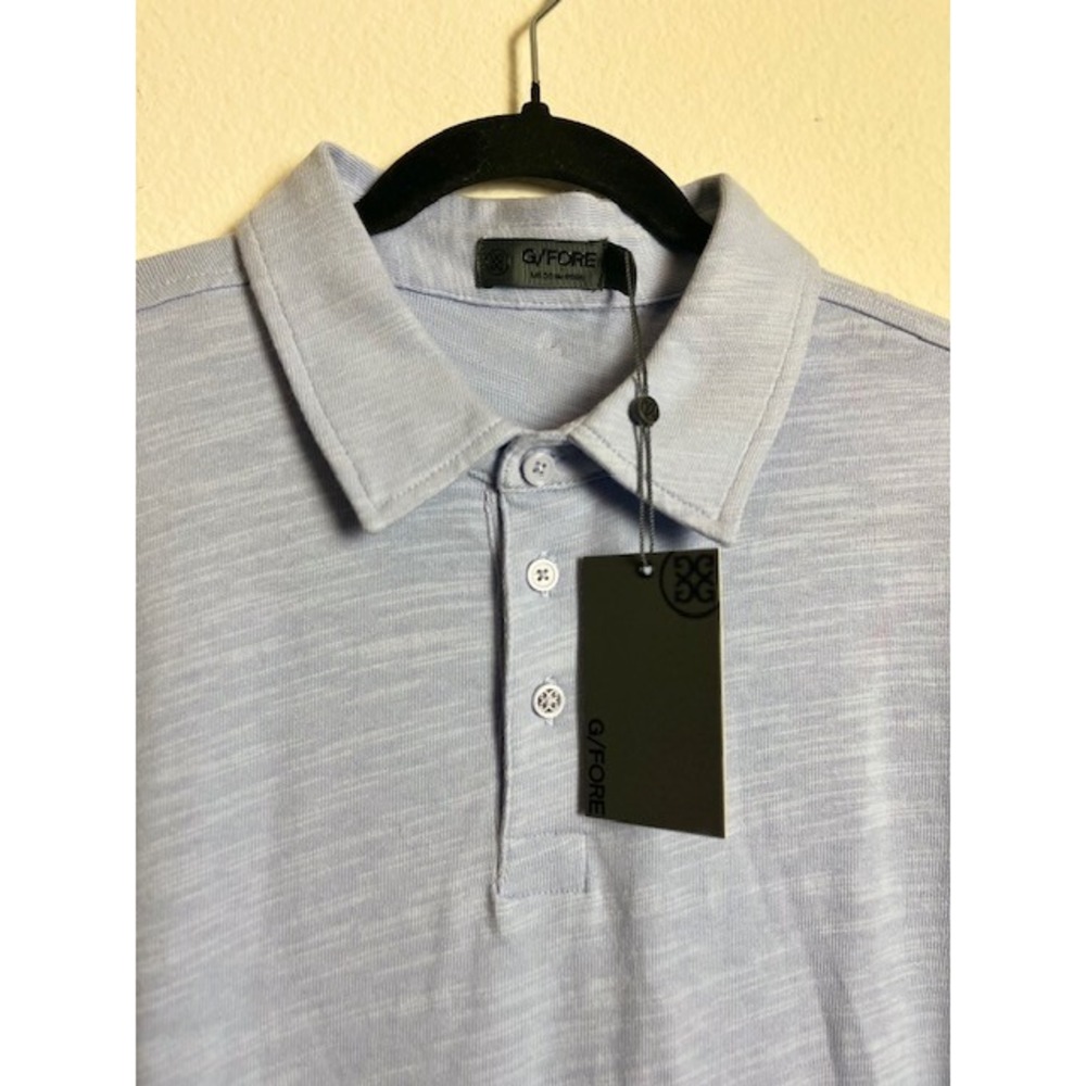 G/FORE Mens Dormie Network Golf Polo XXL Light Purple Super Soft Fine Cotton